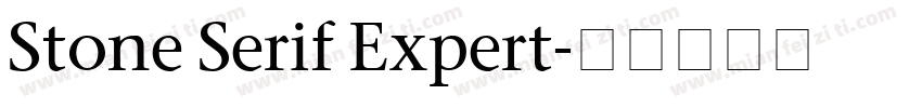 Stone Serif Expert字体转换